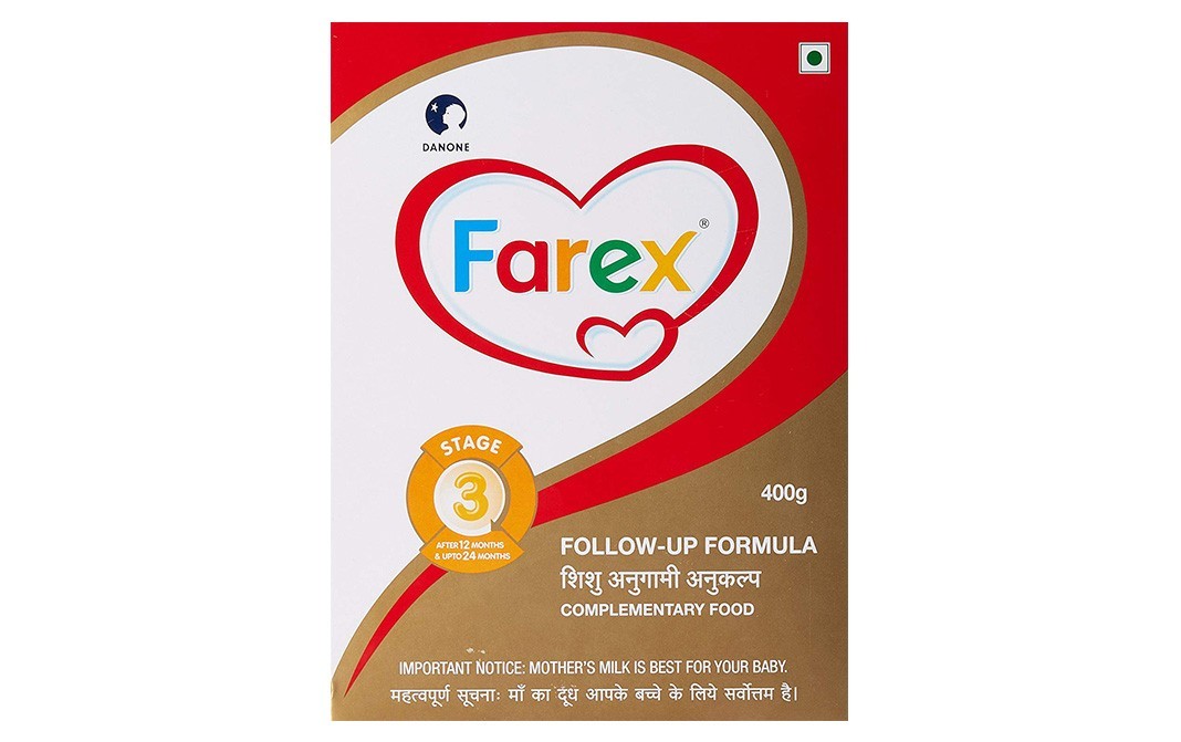 Farex Follow-Up formula Complementary Food (Stage 3-After 12 months & Upto 24 months)   Box  400 grams